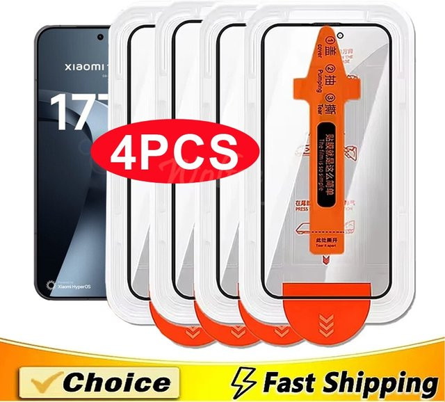 Xiaomi 17T Pro Schutzfolie aus gehärtetem Glas, transparent, oleophob beschichtet - Bild 1