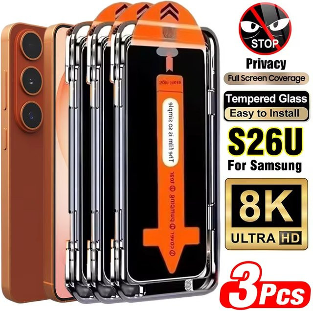 Sichtschutz Displayschutz Folie für Samsung Galaxy S26 Ultra S25 S24 S23 S22 Plus A57 A56 A37 A36 A55 A35 A26 A17 A16 transparent - Bild 1