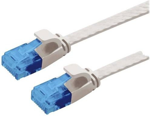 VALUE Patchkabel Kat.6A UTP extra-flach grau, Länge: 5 m - Bild 1