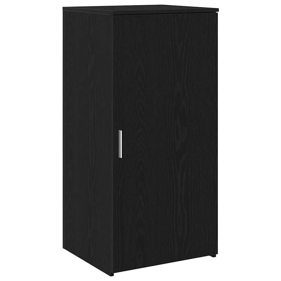 vidaXL Lagerschrank Schwarz aus Holzwerkstoff mit Regalböden, B/T/H: 50 x 45 x 103,5 cm - Bild 2