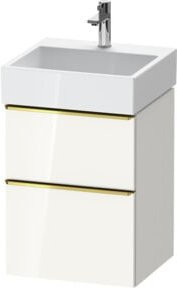 Duravit Waschtischunterschrank D-Neo in Weiß Hochglanz, Wandhängend, B/T/H: 48,4 x 44,2 x 62,5 cm - Bild 1