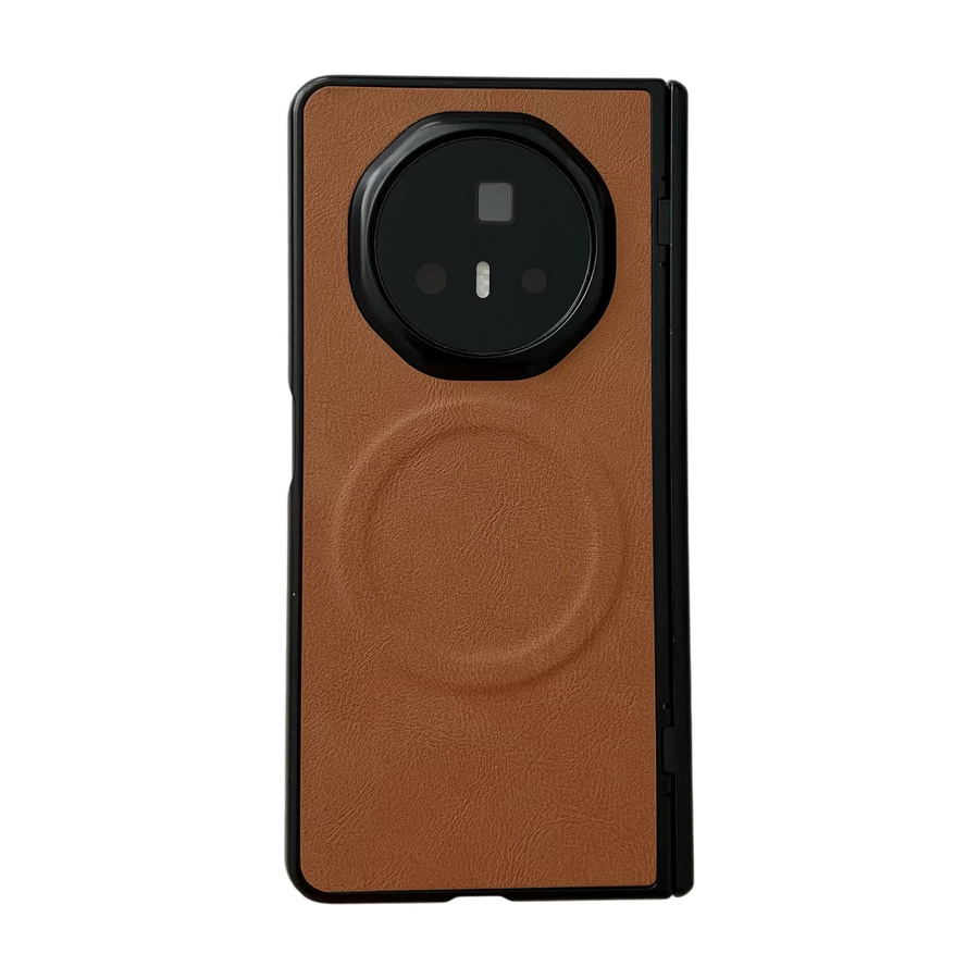 GRASALE Luxus PU Leder Schutzhülle mit Magnetfunktion und MagSafe für Honor Magic V5 und Honor Magic V3 in Pink oder Braun - Bild 2