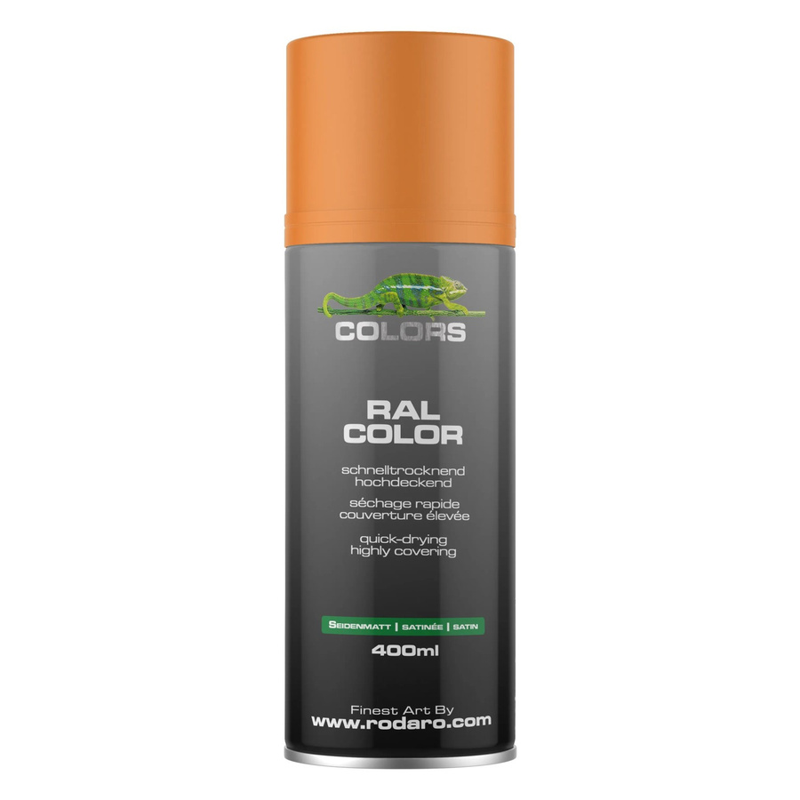 COLORS Sprühlack RAL2003 Pastellorange Seidenmatt 400ml für Holz - Bild 2