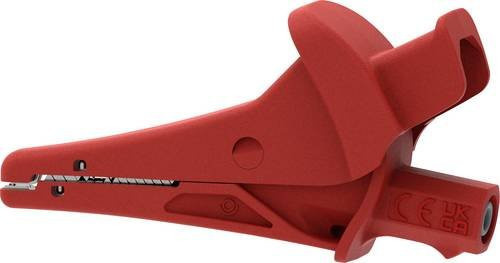 Electro PJP Krokodilklemme Rot mit Klemmbereich bis max. 25mm, Länge: 91mm - Bild 1