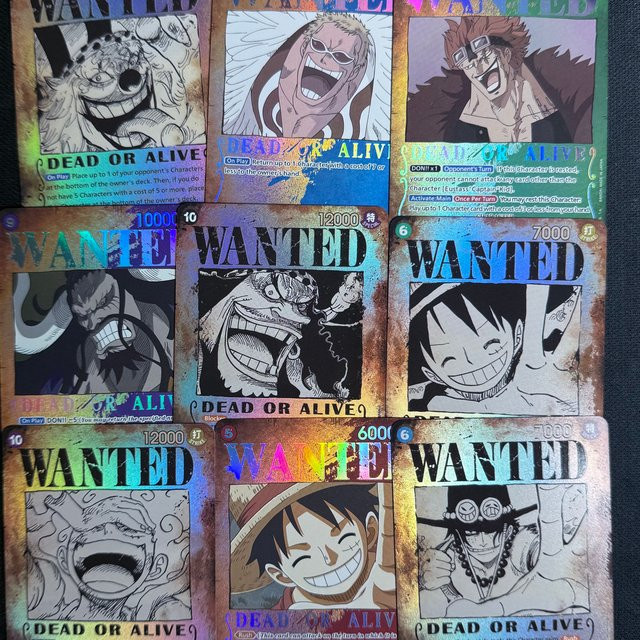 Bandai One Piece Charakterkarte Wanted Poster, Piraten, Bunt/Mehrfarbig - Bild 1