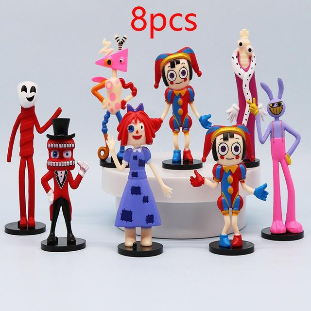 Yiran toy 1 The Amazing Digital Circus Actionfiguren 8-teiliges Set PVC - Bild 1
