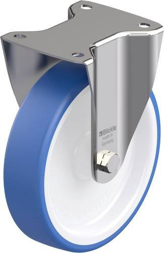 Blickle BX-POTHs 200G Edelstahl-Bockrolle mit 200mm Rad-Durchmesser und 400kg Tragfähigkeit - Bild 1