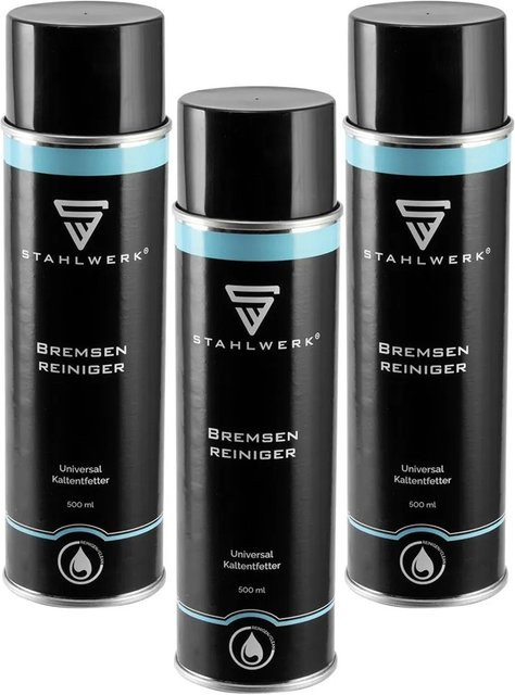STAHLWERK Bremsenreiniger und Kaltentfetter 3er Set, 500 ml pro Dose - Bild 1