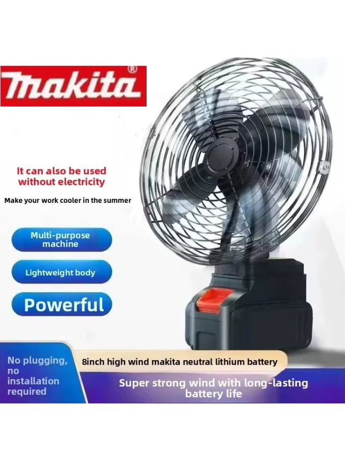 Makita 18V Akku-Tischventilator aus Metall in Schwarz für Camping und Outdoor - Bild 7