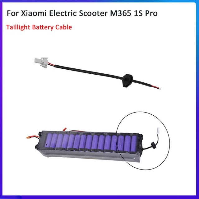 Wasserdichtes Rücklicht-Batteriekabel mit Silikon-Stecker für Xiaomi Elektrische Roller M365 1S Pro Kickscooter in Schwarz - Bild 1