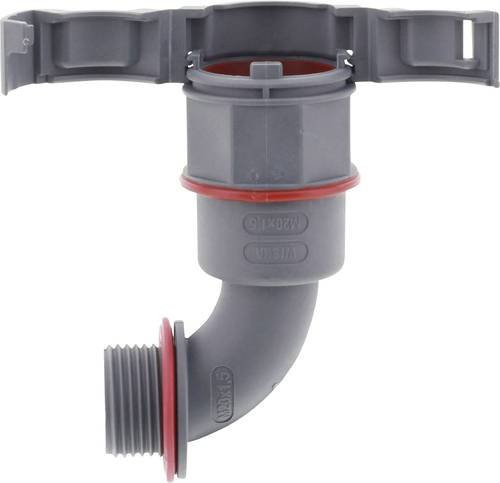 Wiska Verschraubung EBF90-10-16-BG in Grau, M16 x 1.5, 90 Grad, 50 Stück - Bild 1