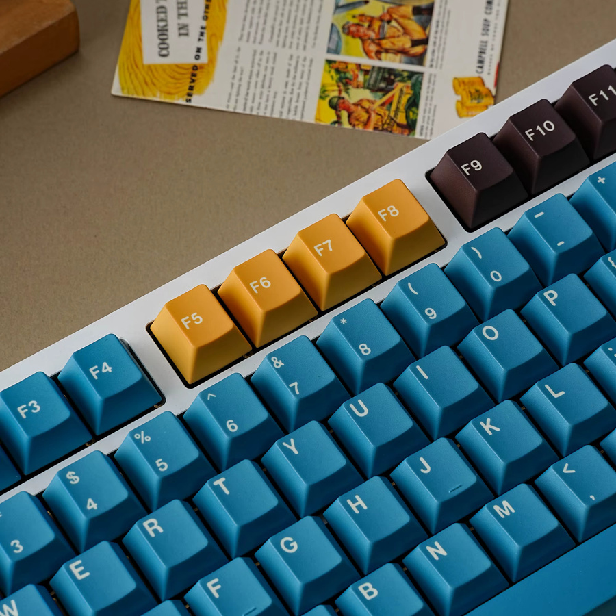 Jaycomia GMK Clone Explorer Tastenkappen Set mit 143 Tasten in Multicolour für mechanische Tastaturen (Dye-Sub, ABTN-2 Layout) - Bild 3