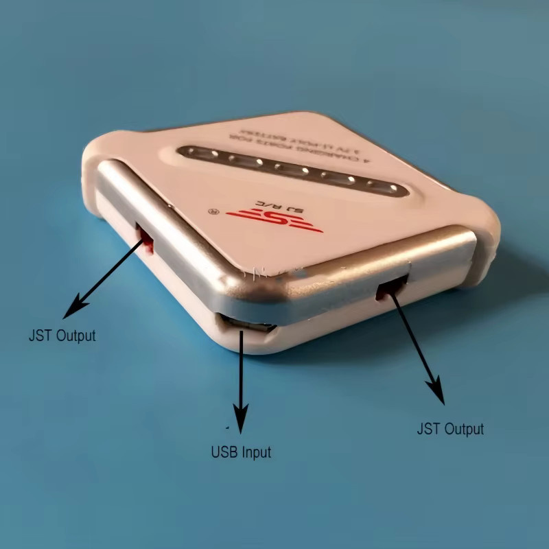 MKronRC 4-Port USB LiPo Akku-Ladegerät, 3,7V 1S JST-Stecker, Schnellladung - Bild 2