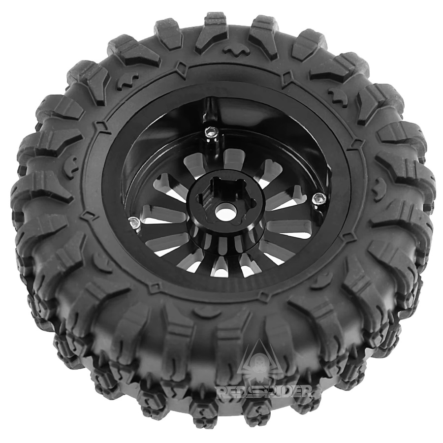 RS Red Spider 1,3" Beadlock-Räder und Schlamm-Terrain-Reifen-Set, Zubehör - Bild 4