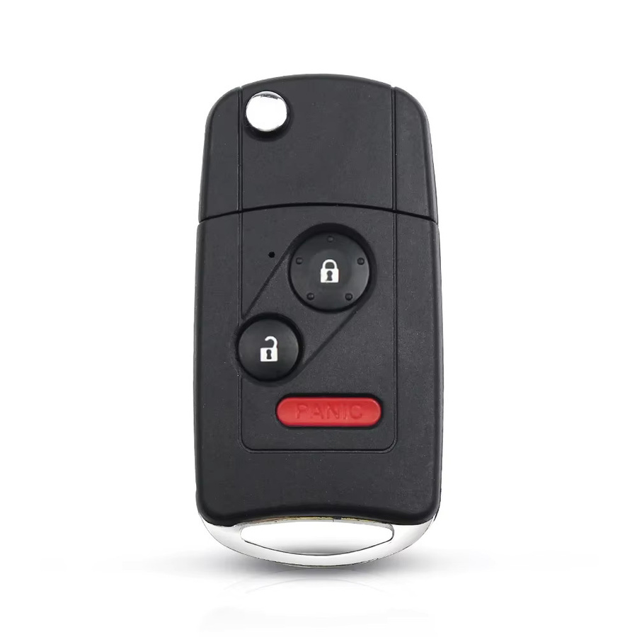 KEYYOU Ersatz Gehäuse für Honda Fit CRV Civic Insight Ridgeline HRV Jazz Accord 2003-2013, Remote Key Shell Fob mit 2/3/4 Tasten, Schwarz - Bild 2