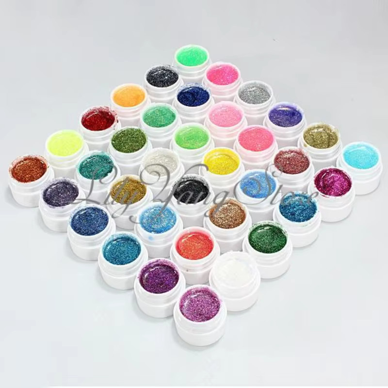 FUNMIX Glitter Acryl Pulver Set, 36 Farben, Schimmernd - Bild 2