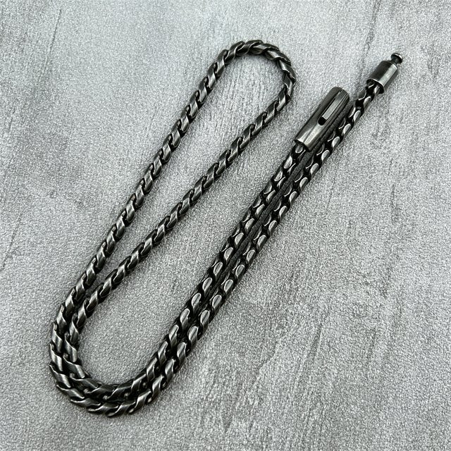 Halskette Titan Stahl, 70 cm, Unisex - Bild 1