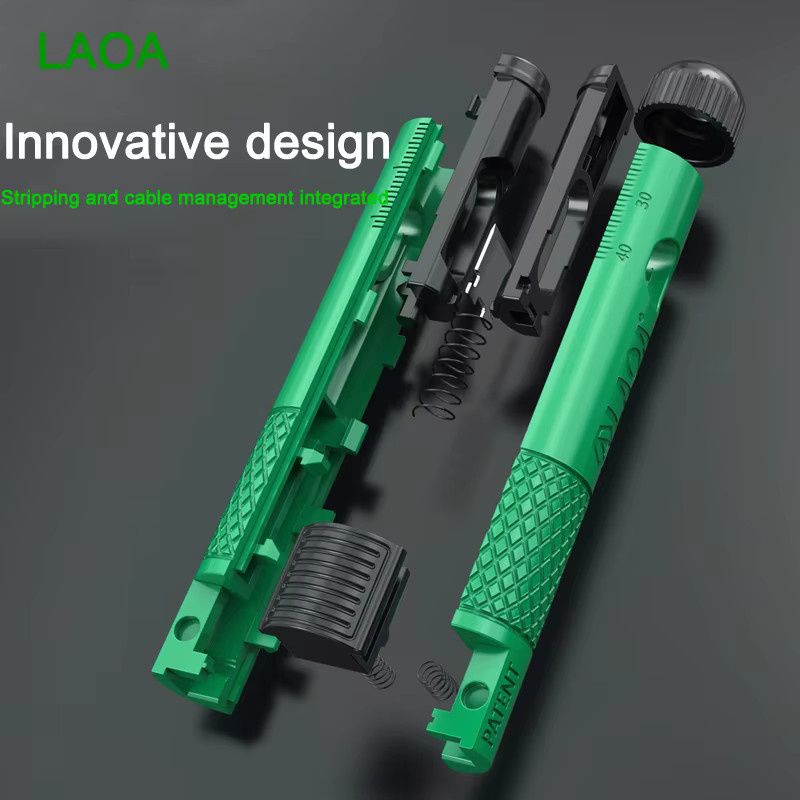 LAOA Professioneller stiftförmiger Netzwerkkabel-Geradehalter für Cat5, Cat6 oder Cat7 in Grün - Bild 2