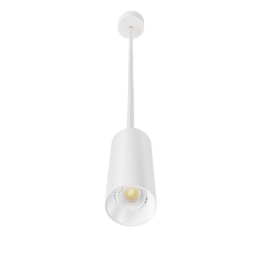 Luxvenum SIGNATURE Pendelleuchte 24V PWM, 1-flammig, dimmbar, LED, matt weiß, Aluminium, Höhe: 15 cm - Bild 1
