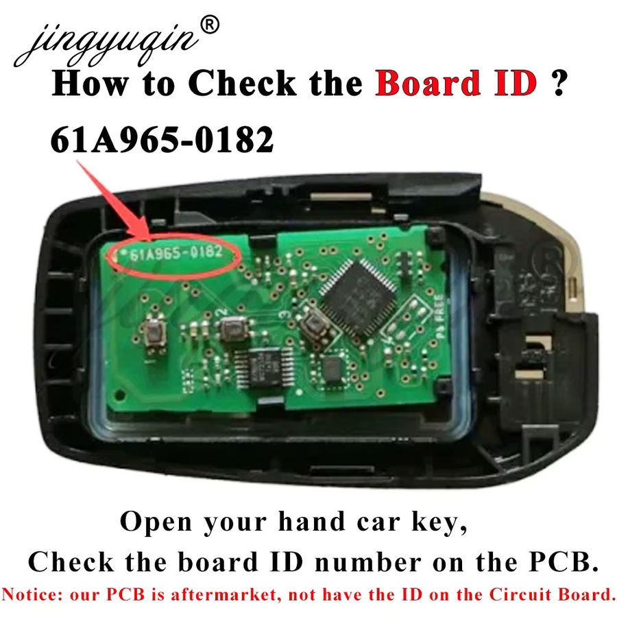 Smart Keyless Auto Schlüssel Fernbedienung für Toyota Hilux Fortuner Yaris Hiace 312/344 MHz Schwarz - Bild 2