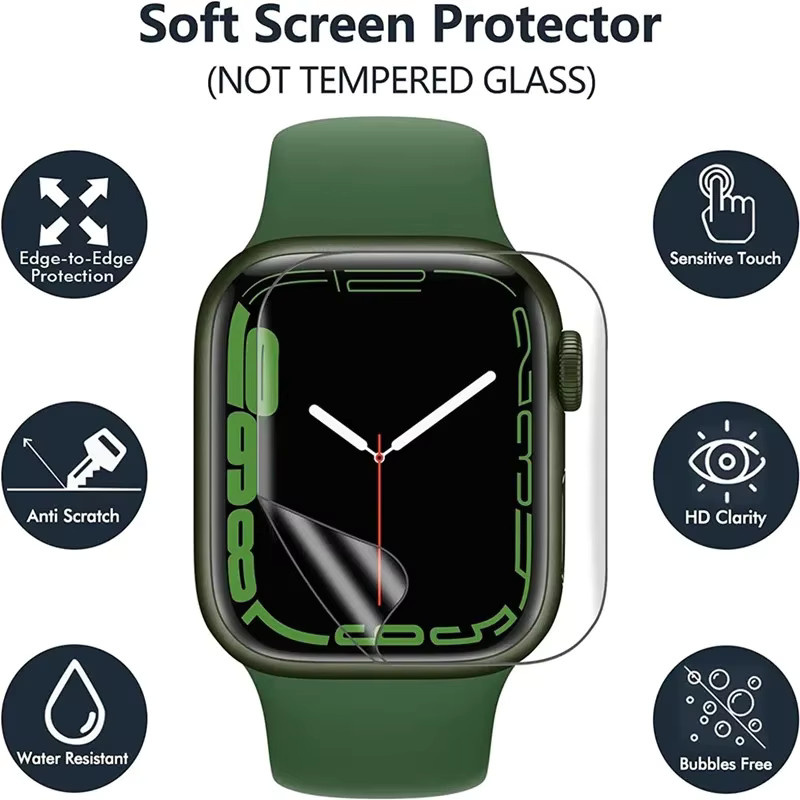 Apple Displayschutzfolie Hydrogel, Silikon, transparent, Unisex - Bild 2