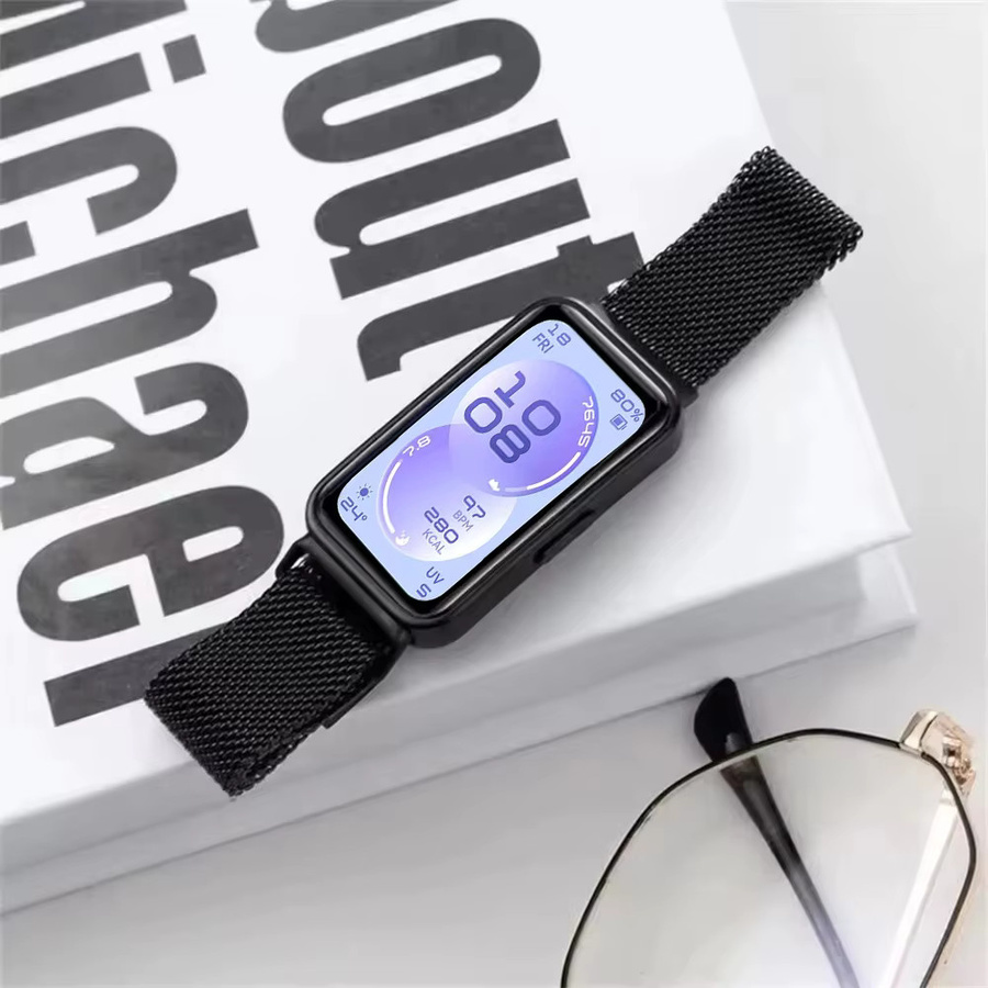 Huawei Uhrenarmband Milanaise, Schwarz, Unisex - Bild 2