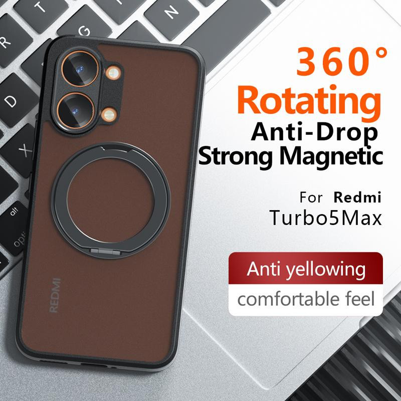 Xiaomi Poco X8 Pro X8 Pro Max Hülle Stoßfest Magnetisch Mattes Gefühl Transparent mit Ring Rückseite Abdeckung aus PC und TPU - Bild 5