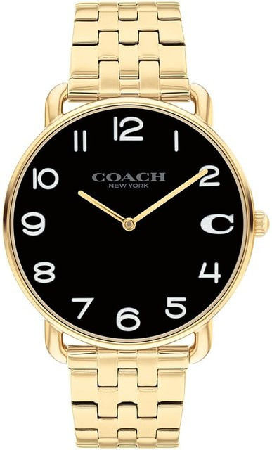 Coach Armbanduhr Elliot, Quarz, Edelstahl, Gold, Schwarz, Herren - Bild 1
