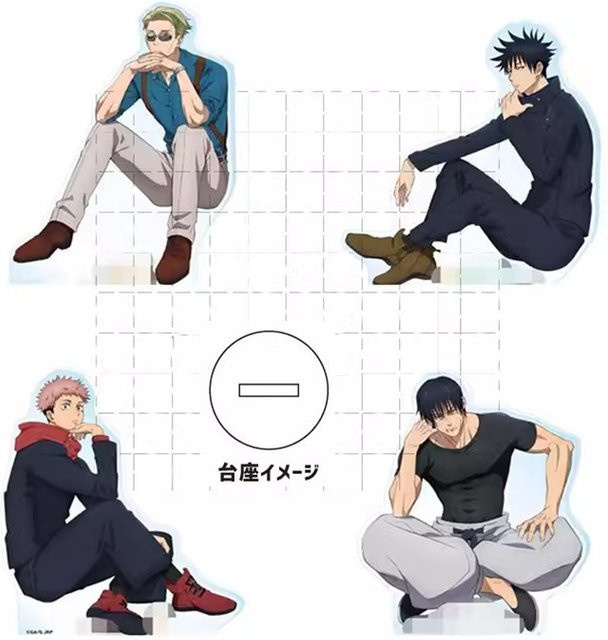MOLLYGAN Anime Yuji Itadori Toji Fushiguro Megumi Nanami Kento Acryl Stand Puppe, Figur Modell, Einzelfigur - Bild 1
