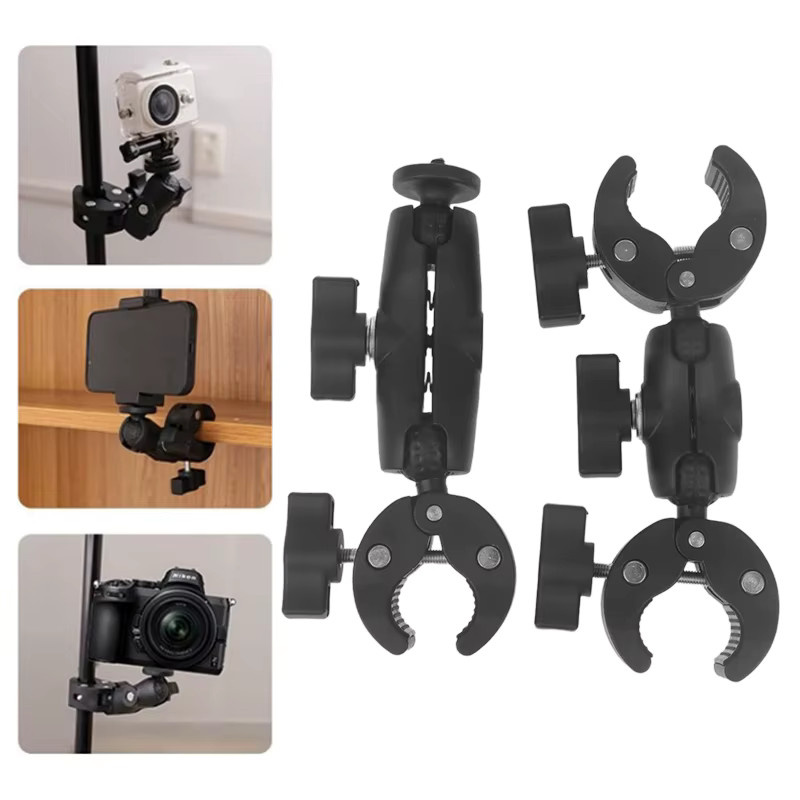 Insta360 Super Clamp Lenkerhalterung für Fahrrad und Motorrad in Schwarz, passend für Insta360 X3 und X4 Action Cameras - Bild 3