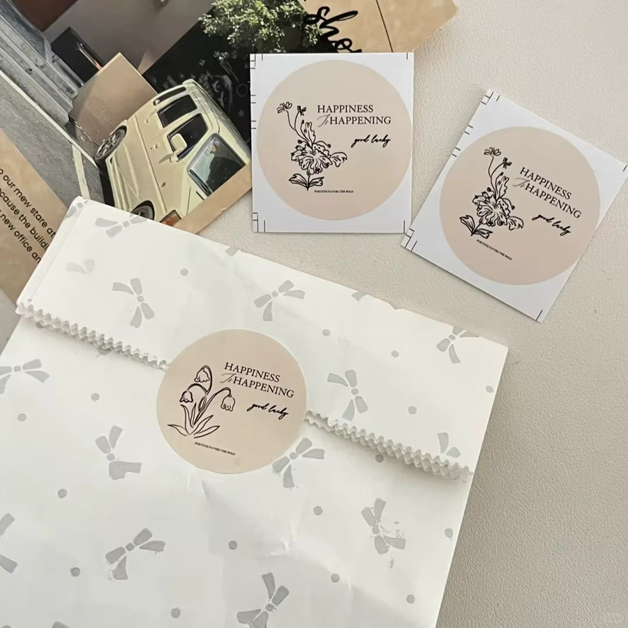 500 Stück individuelle Aufkleber in Weiß als wasserfeste Etiketten für Logos und Geschenkverpackungen - Bild 1