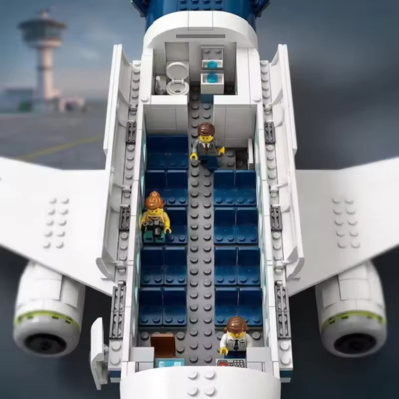 GSF Stadt-Serie Flugzeug-Airliner, Bausteinset, Fahrzeuge - Bild 5