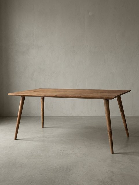REPA Esstisch aus Massivholz in Landhausstil, rechteckig, Braun, B/T/H: 180 x 80 x 76 cm - Bild 1