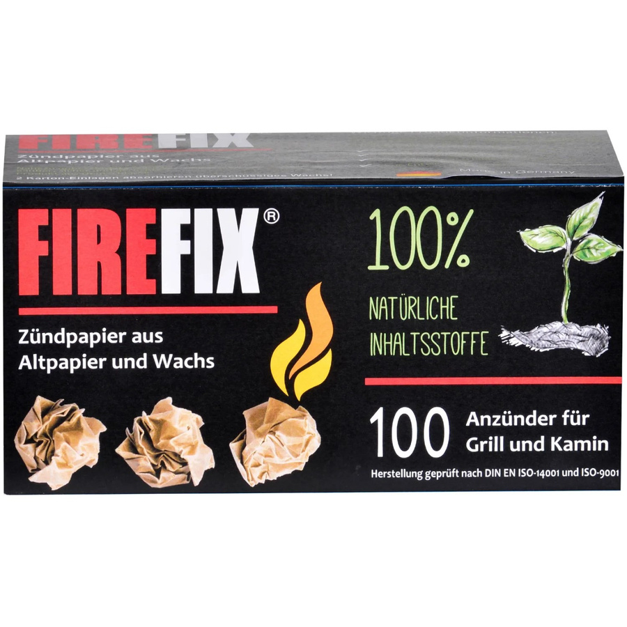 Firefix Anzündpapier aus Altpapier und Wachs, 100 Stück - Bild 2