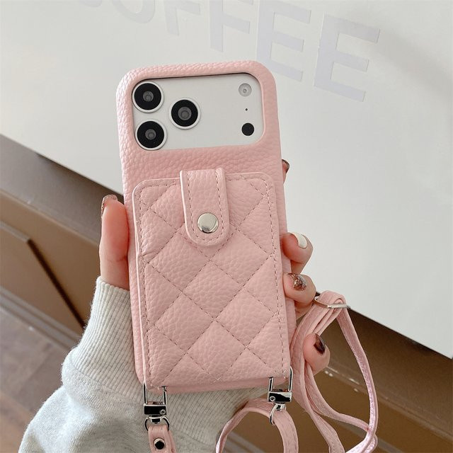 szHAIyu Crossbody Brieftasche aus Leder mit Kartenfach und Handyhülle für iPhone Modelle - Bild 1