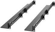 StarTech.com 1U Server Rack Schienen mit verstellbarer Montagetiefe, 4-Post-Kit, Schwarz, 48,3 cm (19 Zoll) - Bild 1