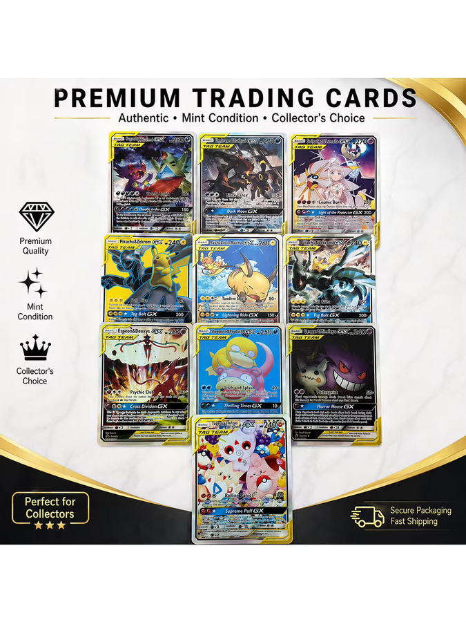 Keeppley Pokémon Anime Sammelkarten Tag Team GX, 10er-Set - Bild 1