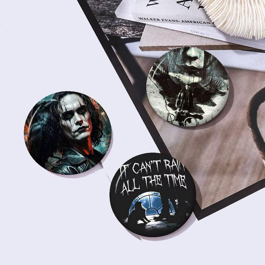 Brosche Gothic Films The Crow, Handgefertigt - Bild 3