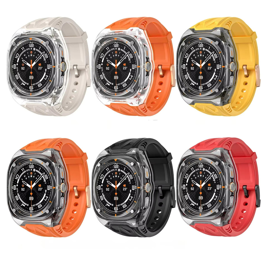 Sportarmband und Schutzhülle für Samsung Galaxy Watch Ultra 47 mm, Silikon - Bild 2