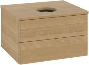 V&B Waschtischunterschrank Antao mit Beleuchtung in Honey Oak, B/T/H: 60 x 36 x 50 cm - Bild 1