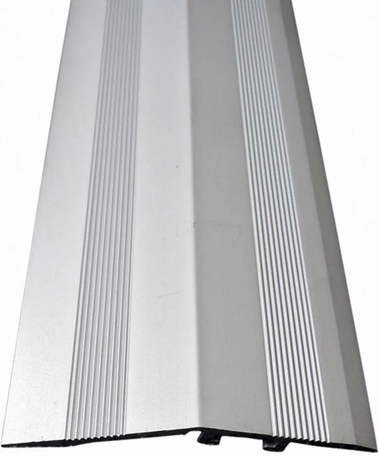 Döllken Profiles Ausgleichsprofil mit Einschlagdübel in Silber, Länge: 90 cm, Breite: 5,8 cm, Höhe: 1 cm - Bild 1