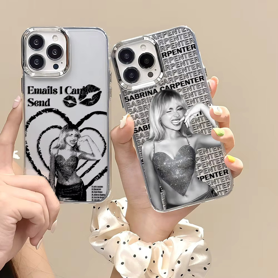 Potdemiel Handyhülle S-Sabrina C-Carpenter Soft Cover für iPhone, transparent - Bild 2