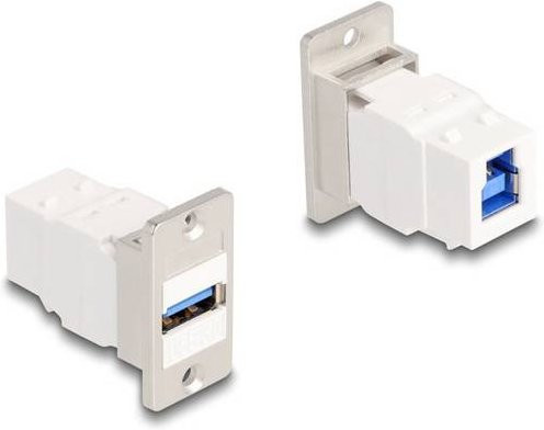Delock USB-Einbaumodul Keystone USB-A in Weiß - Bild 1