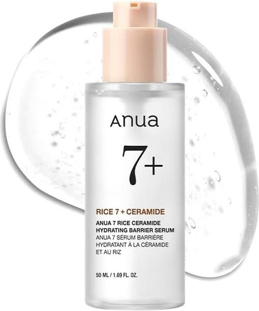 Anua 7 Reis-Ceramid Feuchtigkeitsbarriere-Serum, 50 ml, mit Niacinamid - Bild 1