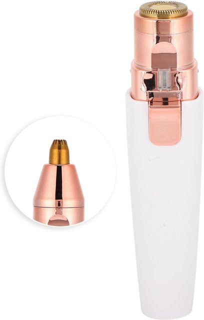 FunCouples Elektrischer Augenbrauentrimmer, 2 in 1, Beige, Damen - Bild 1