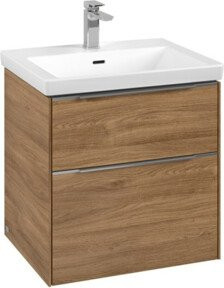 V&B Waschtischunterschrank Subway 3.0 in Silber, B/T/H: 57,2 x 47,8 x 47,8 cm - Bild 1
