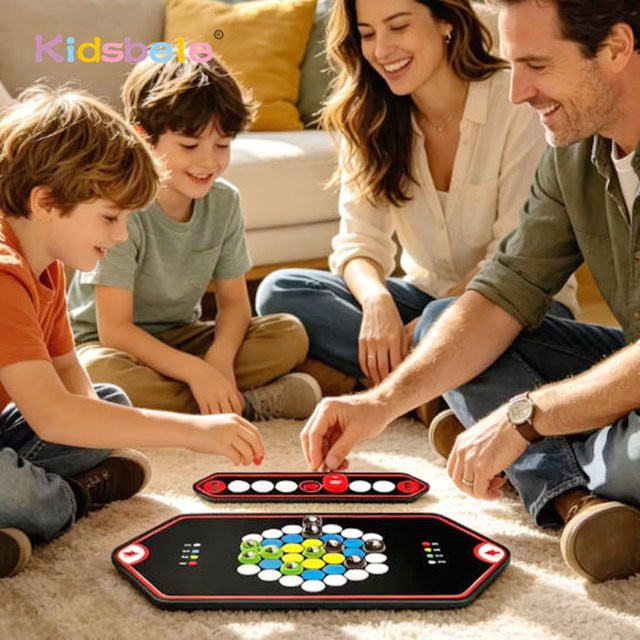 Kidsbele Magnetisches Kurvenball-Tischspiel, Strategiespiel, 2 Spieler - Bild 1