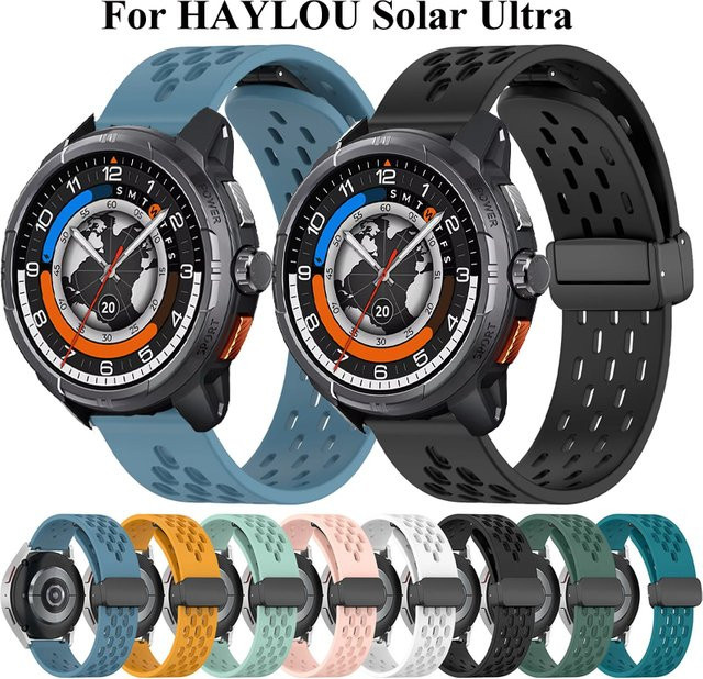 HAYLOU Smartwatch-Armband, Silikon, 22 mm, magnetisch - Bild 1