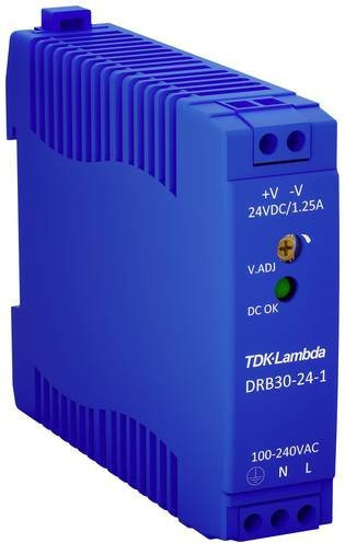 TDK-Lambda DRB30-24-1 Hutschienen-Netzteil 24 V/DC 1.25A 30W in Blau - Bild 1