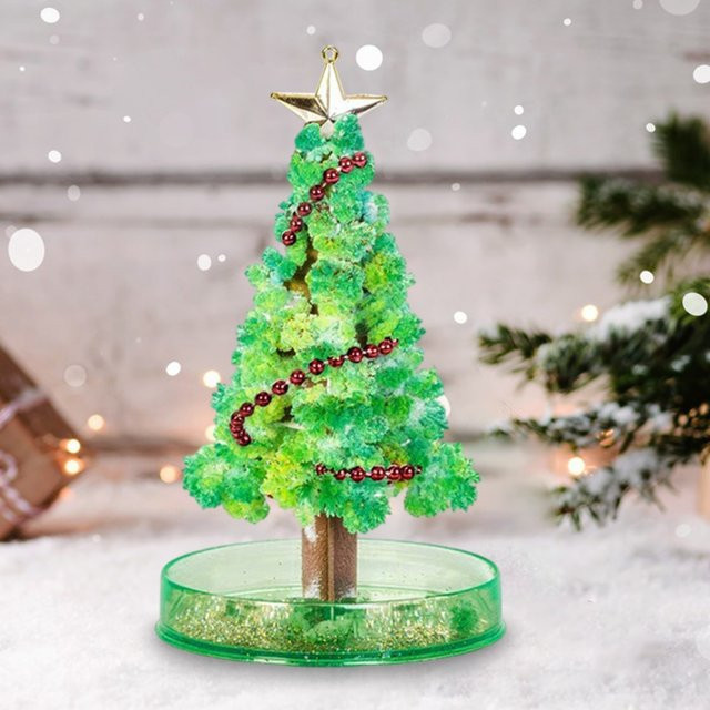 APWIKOGER DIY Blühender Weihnachtsbaum aus Papier in Grün als kreatives Bastelset für Kinder und Erwachsene - Bild 1